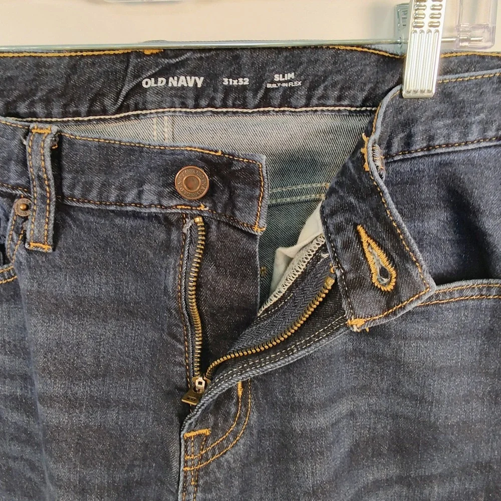 Old‎ Navy Men's Slim Built-In Flex Dark Wash Jeans 31x32
